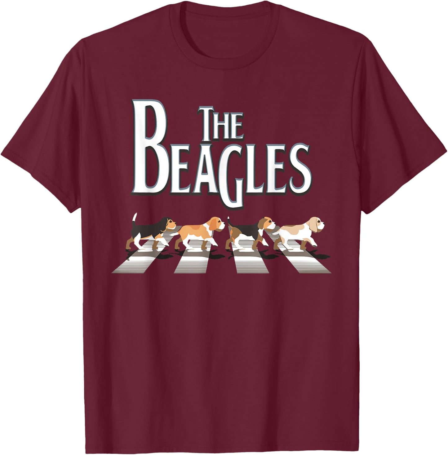 The Beagles, Beagle Dog Funny For Beagle Lovers T-Shirt - T-Shirt | Maroon