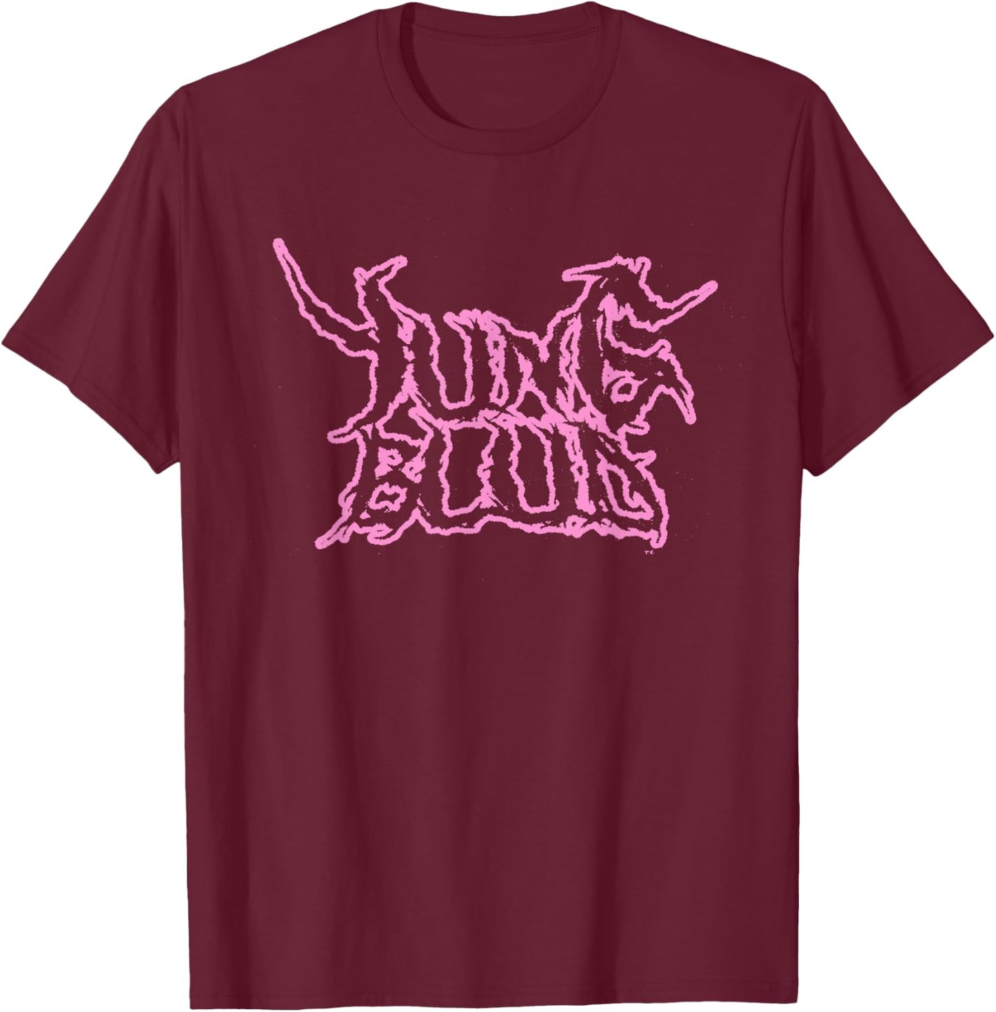 Official Yungblud Deadhappy Pink & Black T-Shirt - T-Shirt | Maroon