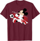 Disney Mickey And Friends Mickey Mouse England Soccer T-Shirt - T-Shirt | Maroon
