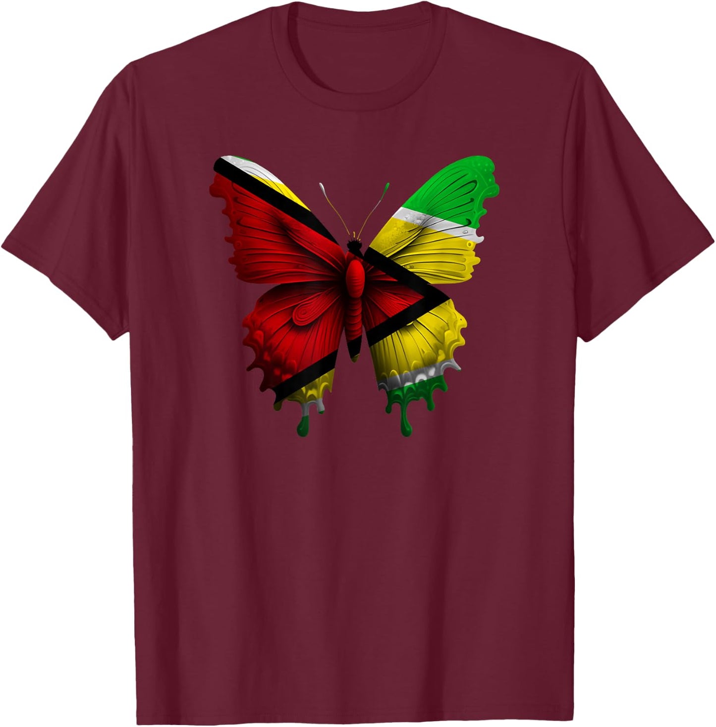 Guyana T-Shirt - T-Shirt | Maroon