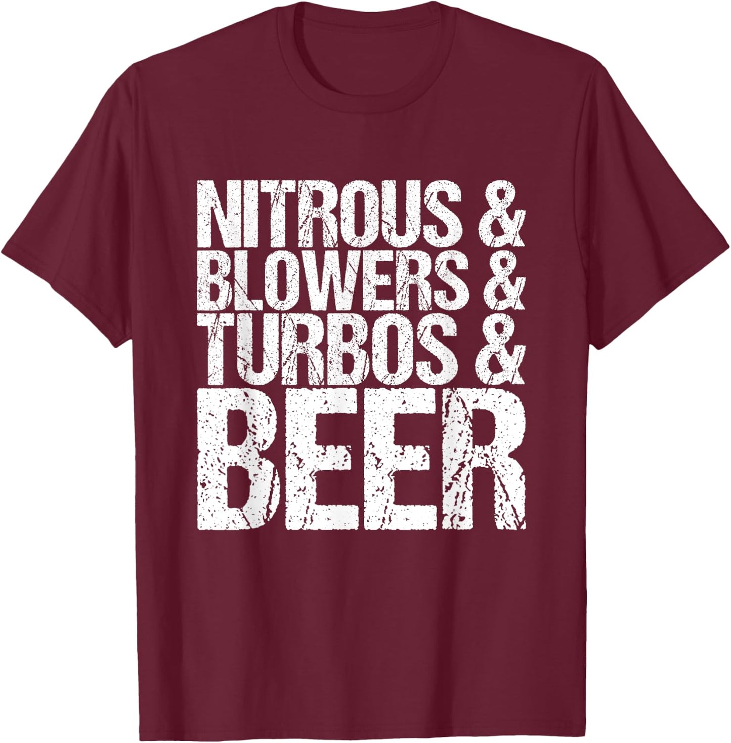 Nitrogen Blower Turbos Beer T-Shirt - T-Shirt | Maroon