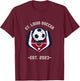 St. Louis Soccer/Football 2023 Small T-Shirt - T-Shirt | Maroon