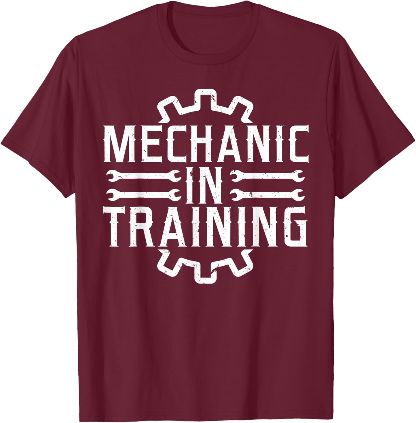 Diesel Aircraft Car Mechanic In Training T-Shirt - T-Shirt | Maroon