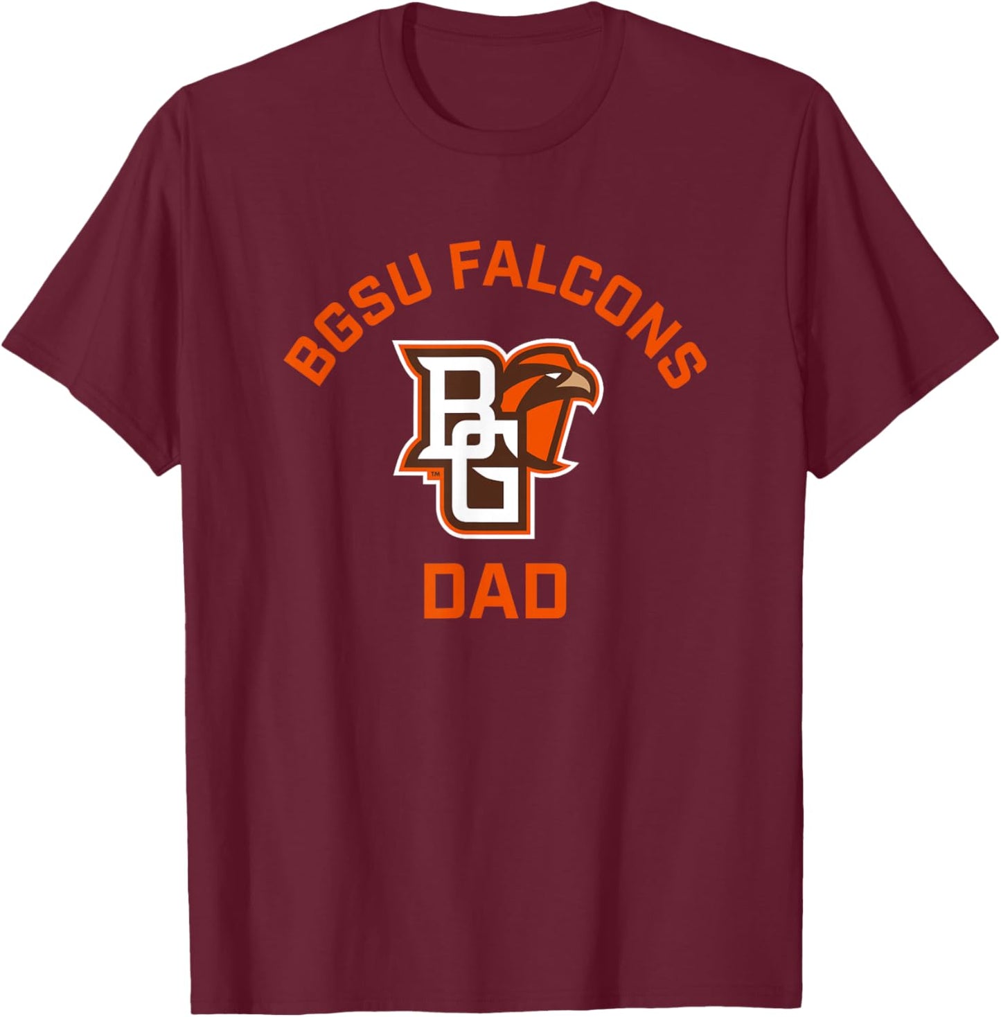 Bowling Green BGSU Falcons Arched Dad T-Shirt - T-Shirt | Maroon