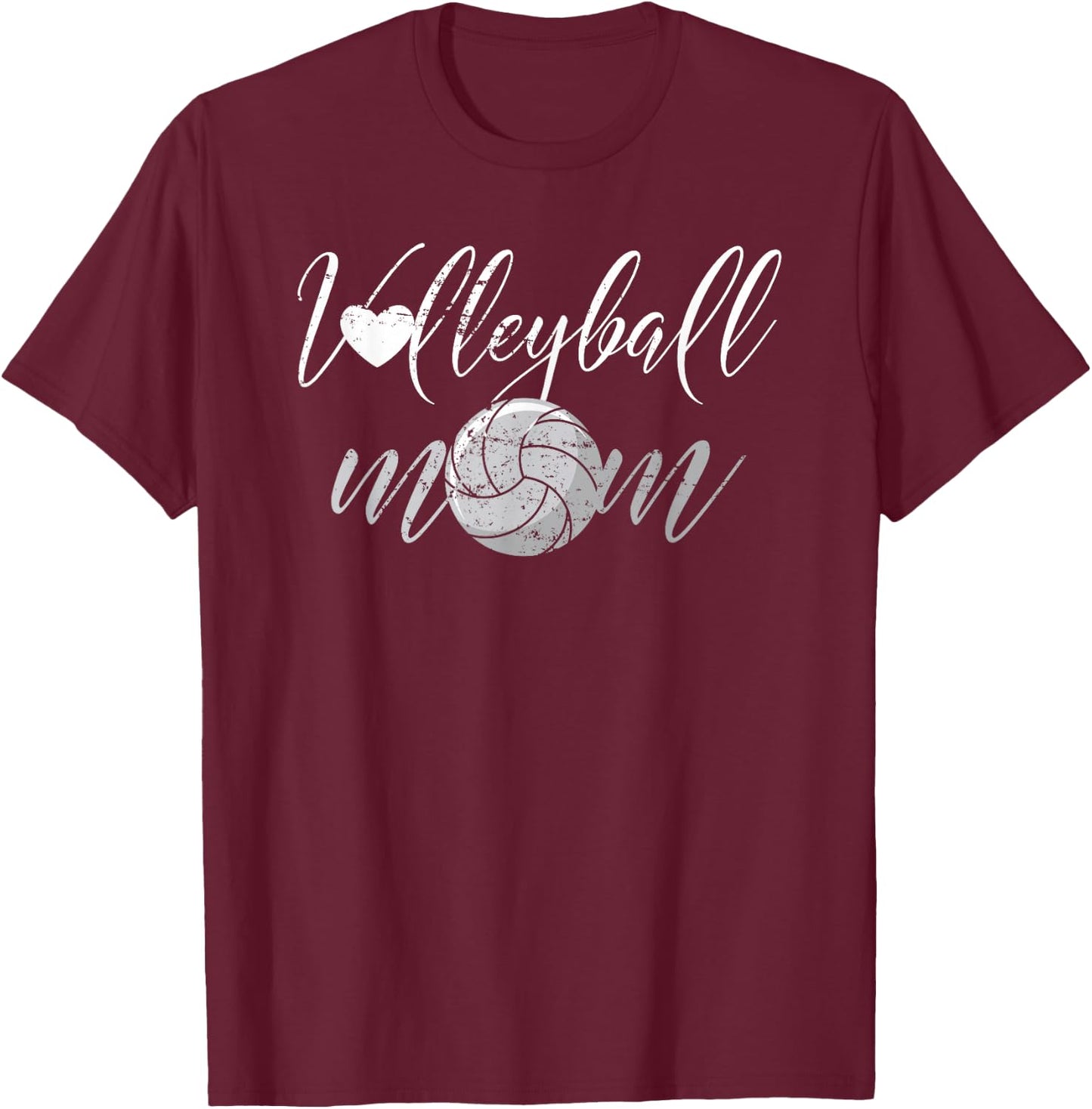 Volleyball Mom Volleyballer Mother's Day Small T-Shirt - T-Shirt | Maroon