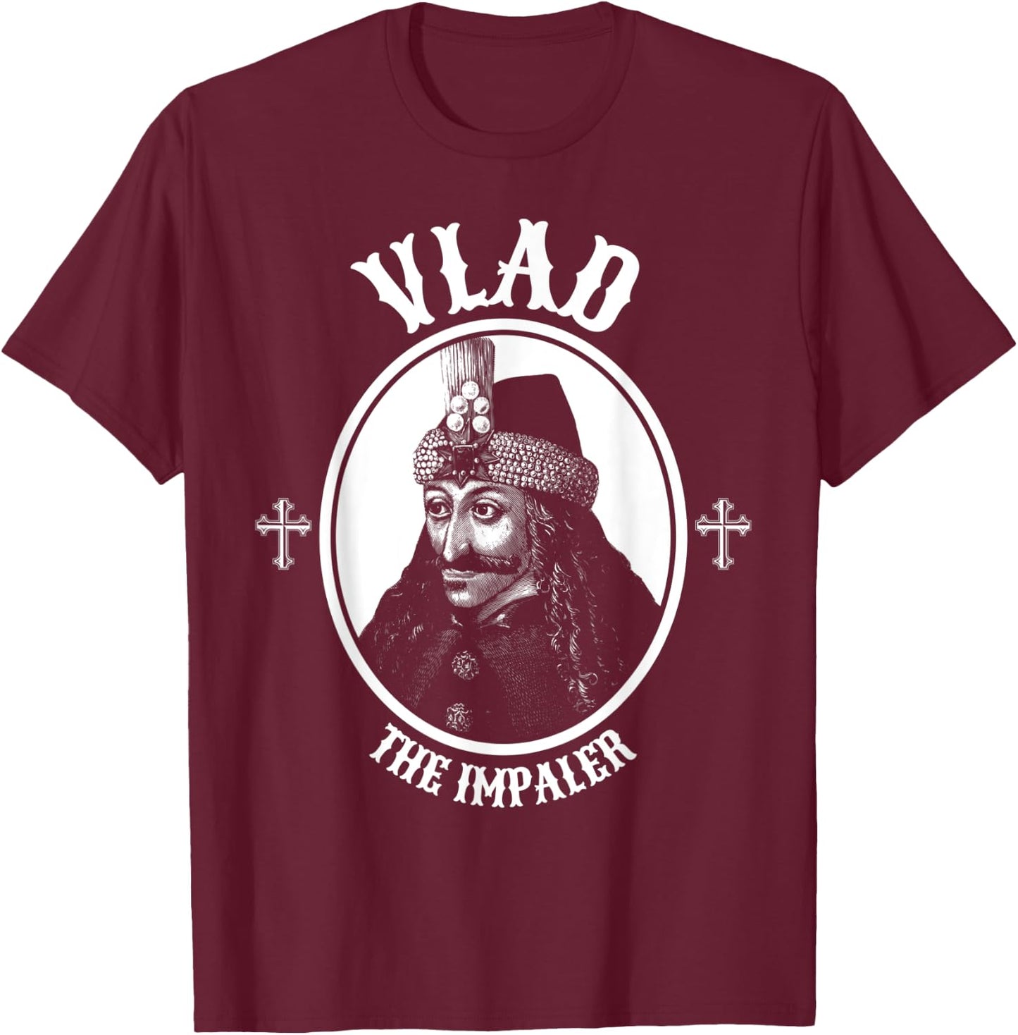 Dracula Vlad The Impaler T-Shirt - T-Shirt | Maroon