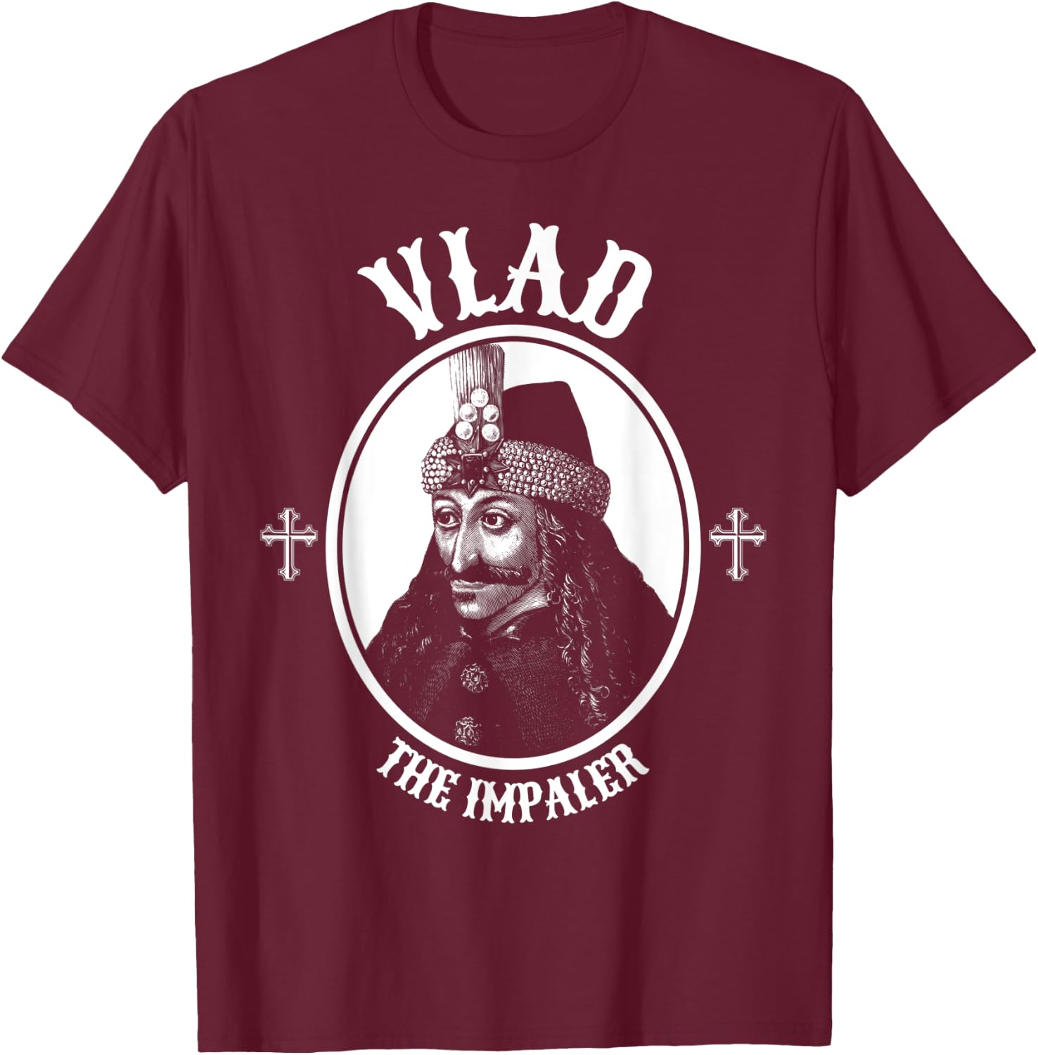 Dracula Vlad The Impaler T-Shirt - T-Shirt | Maroon