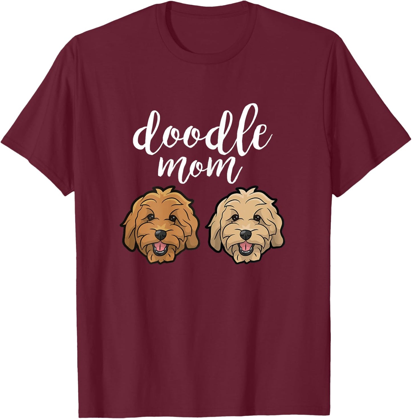 Goldendoodle Mom - Doodle Mom Cute Goldendoodle T-Shirt - T-Shirt | Maroon