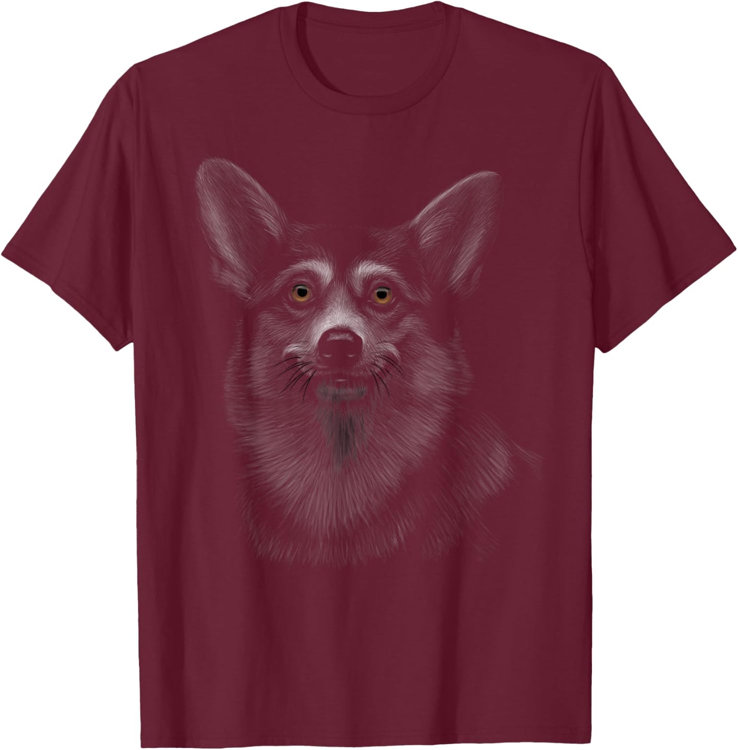 Corkie gift apparel women - Novelty Corgi Corky Dog T-Shirt - T-Shirt | Maroon