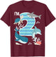 Kids 2 Year Old Ocean Life Whale Dolphin Shark 2nd Birthday T-Shirt - T-Shirt | Maroon