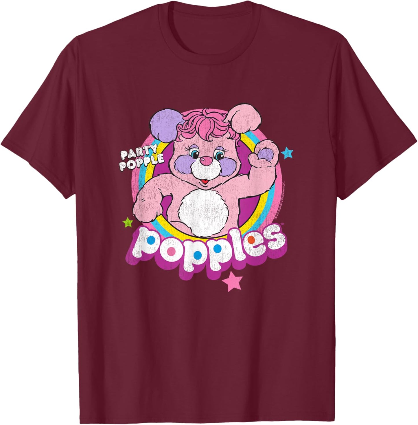 Popples Party Popple T-Shirt - T-Shirt | Maroon