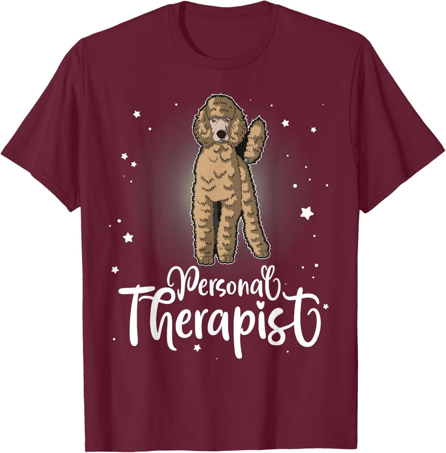 Poodle Standard Miniature & Toy Poodle Dog T-Shirt - T-Shirt | Maroon