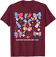 4th of July Neonatal ICU Nurse Coquette Bow NICU Nursing Women Men T-Shirt - T-Shirt | Maroon