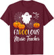 Faboolous Music Teacher Funny Pumpkin Boo Halloween Gift T-Shirt - T-Shirt | Maroon