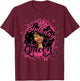Birthday Queen Cute Curly Afro Black Women It's My Birthday T-Shirt - T-Shirt | Maroon