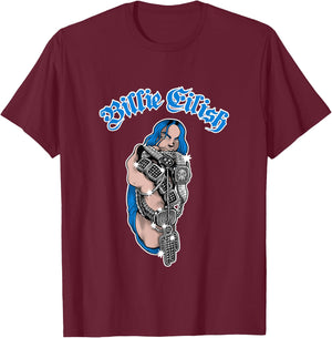 Billie Eilish Official Bling T-Shirt - T-Shirt | Maroon