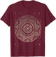 Sacred Fractal Geometry Vintage Mandala T-Shirt - T-Shirt | Maroon