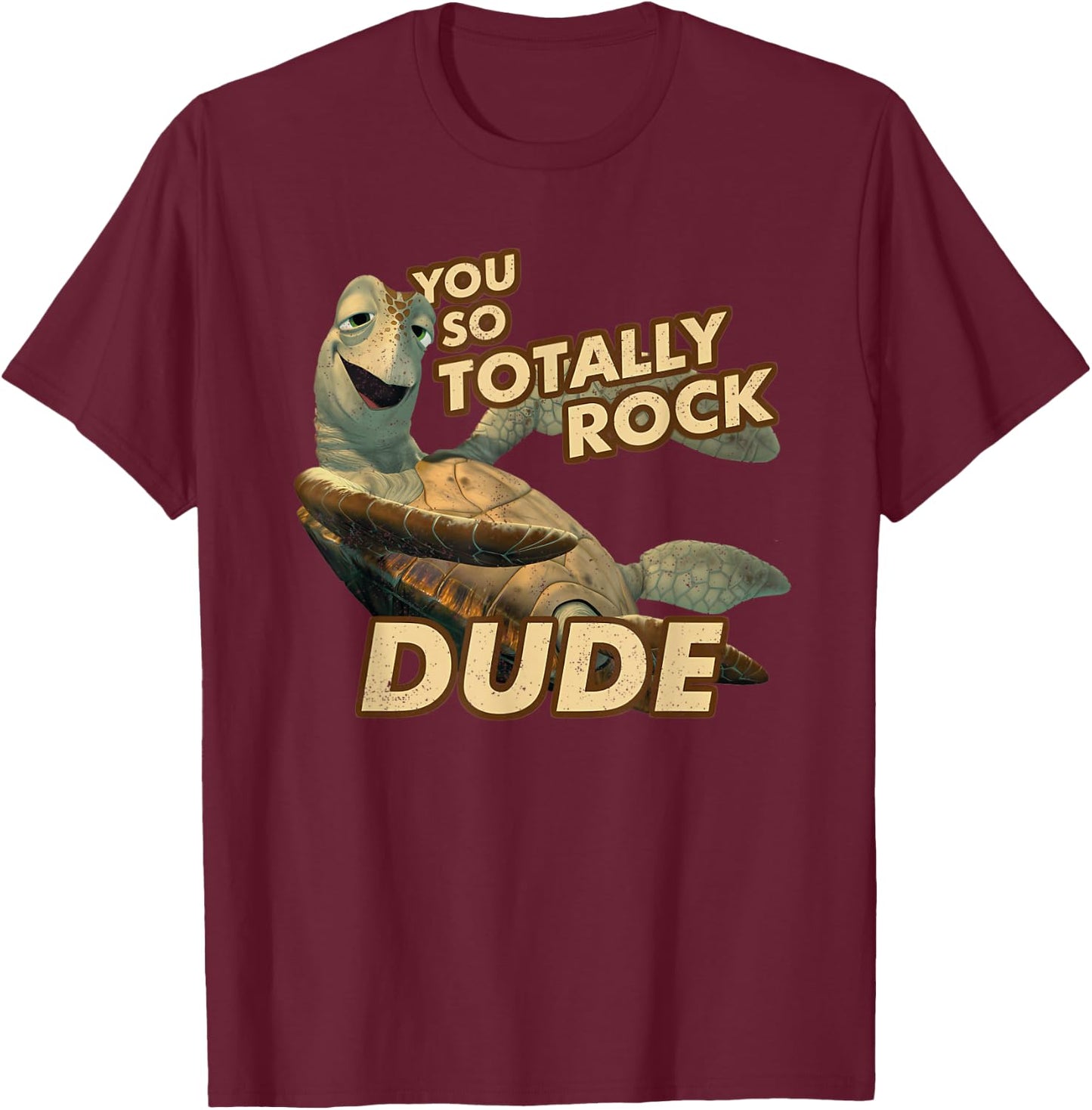 Vintage You So Rock Cute Turtle T-Shirt - T-Shirt | Maroon