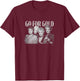 The Golden Girls Go For Gold Vintage Group Shot Chest Logo T-Shirt - T-Shirt | Maroon