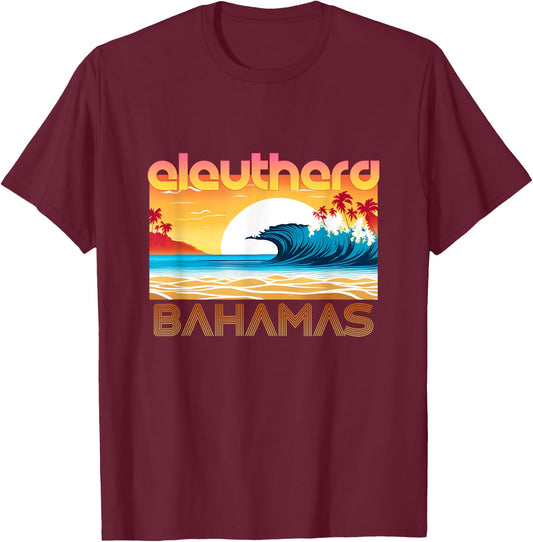Eleuthera Retro Vintage Souvenir Apparel - Eleuthera T-Shirt - T-Shirt | Maroon