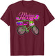 Mackinac Island Michigan Gift Vacation Vintage Bike Flowers T-Shirt - T-Shirt | Maroon