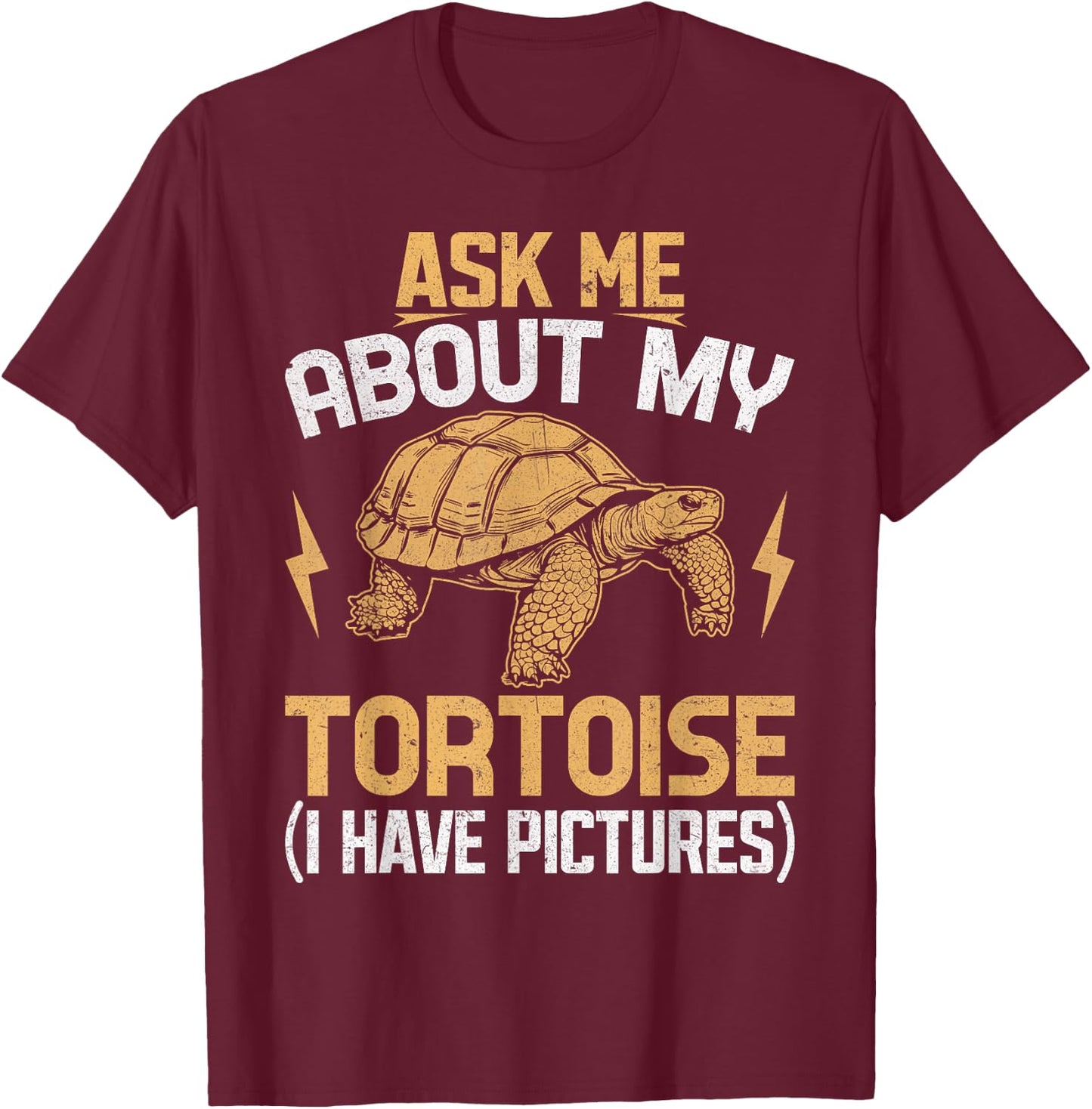 Ask Me About My Tortoise Mom Dad Reptile Owner Funny T-Shirt - T-Shirt | Maroon