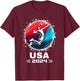 Volleyball Team 2024 Volleyball Apparel 2024 USA Team 2024 T-Shirt - T-Shirt | Maroon