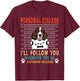 Personal Stalker English Springer Spaniel Funny Dog Lover T-Shirt - T-Shirt | Maroon