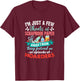 Just A Few Sheets of Scrapbook Paper Away Funny Scrapbooking T-Shirt - T-Shirt | Maroon