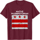 DC, Native Washingtonian! Vintage Hometown Washington D.C T-Shirt - T-Shirt | Maroon