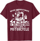 Never Underestimate A Tattooed Mom Motorcycle Biker T-Shirt - T-Shirt | Maroon