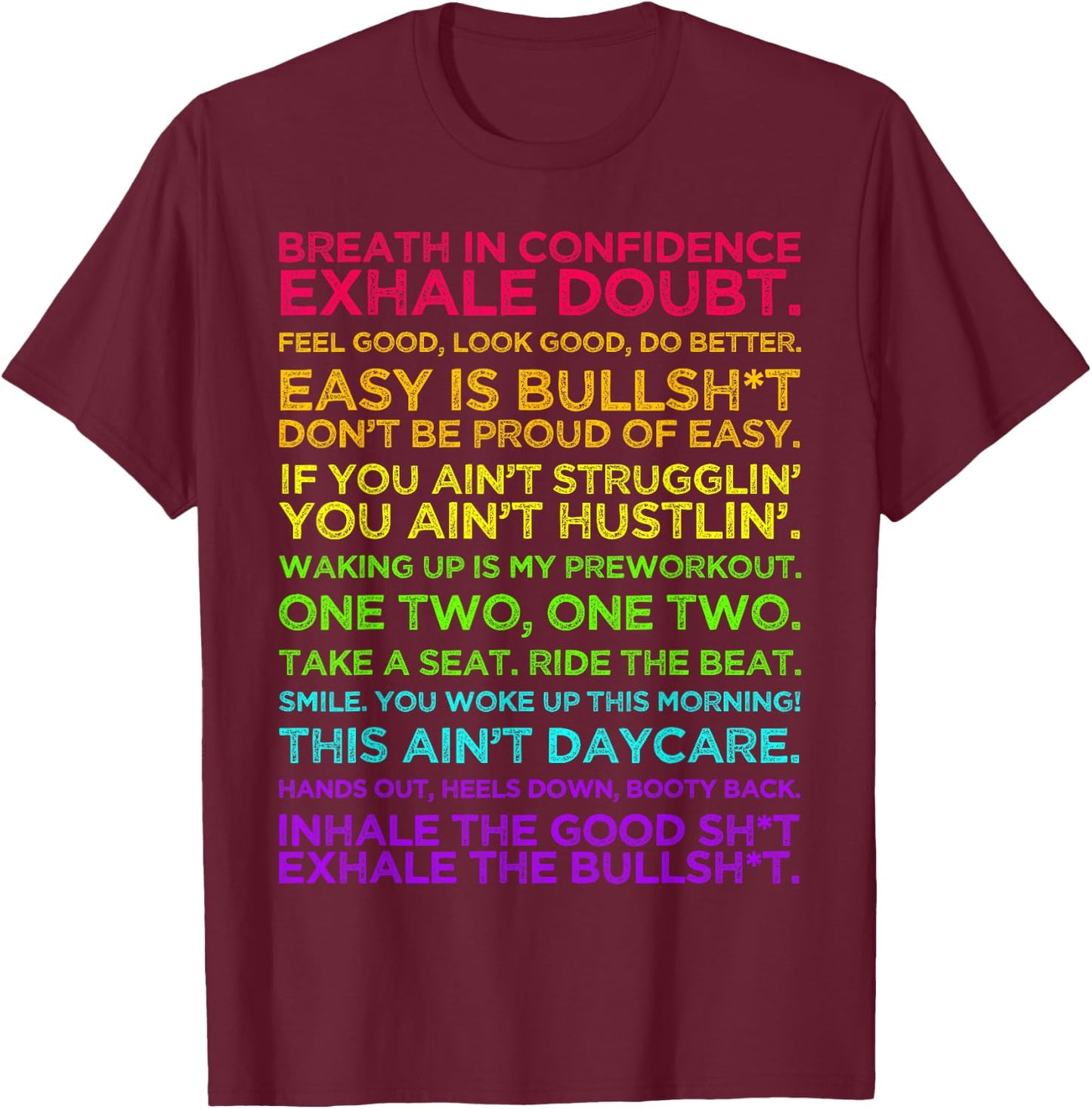 Alex Toussaint Motivational Quotes T-Shirt - T-Shirt | Maroon