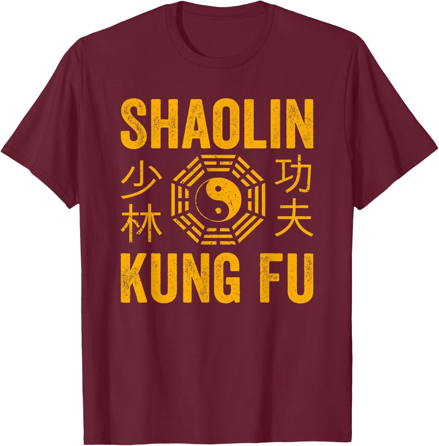 Shaolin Kung Fu Martial Arts Kung Fu T-Shirt - T-Shirt | Maroon