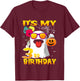 Kids It's My 3rd Birthday Ghost Pumpkin Halloween Party 3 years T-Shirt - T-Shirt | Maroon