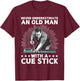 Best Pool Art Grandpa Billiard Player Pool Lover T-Shirt - T-Shirt | Maroon
