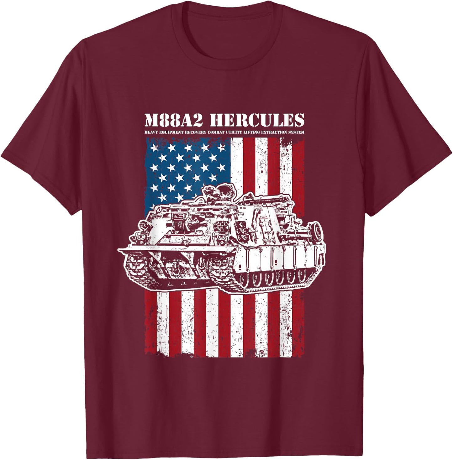 M88A2 HERCULES ARV - M88 Recovery Vehicle T-Shirt - T-Shirt | Maroon