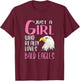 Gift Just A Girl Who Really Loves Bald Eagles T-Shirt - T-Shirt | Maroon