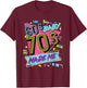 Retro Vintage 60's Baby 70's Made Me Nostalgia Classic T-Shirt - T-Shirt | Maroon