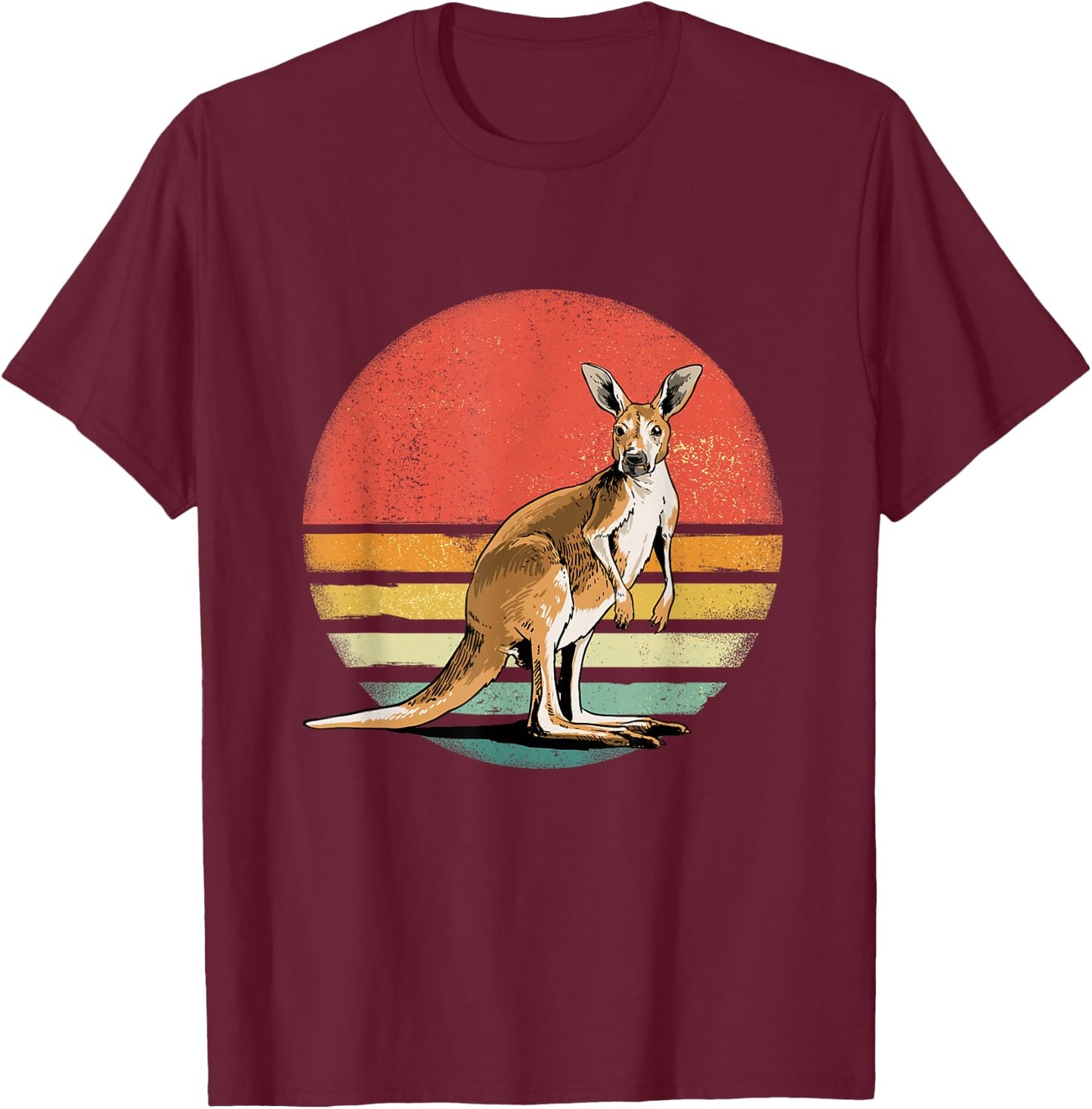 Retro Vintage Kangaroo Shirt For Kangaroo Lovers T-Shirt - T-Shirt | Maroon