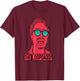 Funky Jazz and Deep House Pop Art Music Shirt T-Shirt - T-Shirt | Maroon