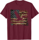 Duck Hunting 4th Of July USA American Flag T-Shirt - T-Shirt | Maroon