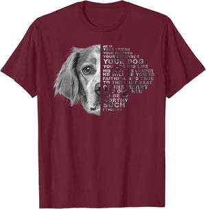 He Is Your Friend Your Partner Your Dog Brittany Spaniel Women Kids T-Shirt - T-Shirt | Maroon