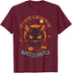 Vintage Halloween Black Cat It's Just A Bunch of Hocus Pocus Men Women T-Shirt - T-Shirt | Maroon