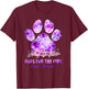 Dog Print Paws For The Cure Lupus Awareness Month Women T-Shirt - T-Shirt | Maroon