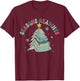 Retro Seasons Readings Librarian Christmas Book Lover Xmas T-Shirt - T-Shirt | Maroon