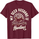 My Deer Husband Is Hunting T-Shirt - T-Shirt | Maroon