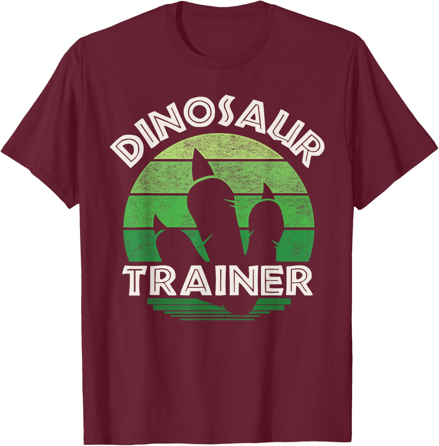 Dinosaur Trainer Funny Dinosaur Paw T-Shirt - T-Shirt | Maroon
