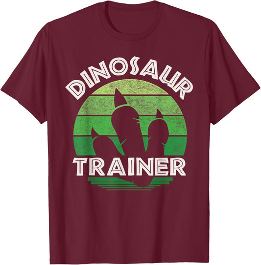Dinosaur Trainer Funny Dinosaur Paw T-Shirt - T-Shirt | Maroon