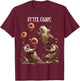 Otter Chaos Funny Bagel Fighting Sea Otters Pun Animal Lover T-Shirt - T-Shirt | Maroon
