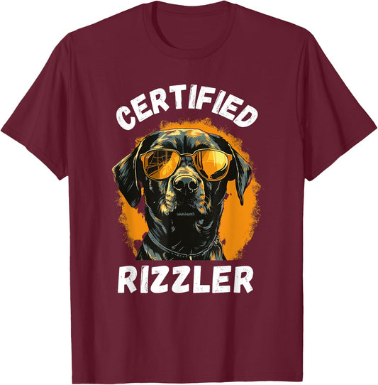 Certified Rizzler, Funny Meme, Memes, W Rizz T-Shirt - T-Shirt | Maroon